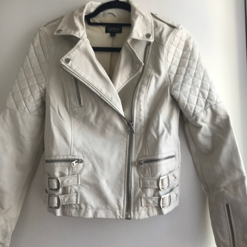 Faux leather Topshop jacket